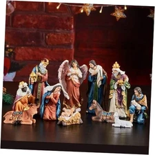  Nativity Sets for Christmas Indoor 5.9 Inch Tall Set of 13 Pieces 5.9in Tall