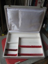 "618.7"    ECRIN  COFFRET VIDE  POUR MENAGERE DE 37  PIECES EN METAL ARGENTE