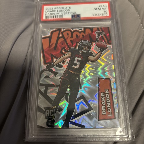 Drake London [Gold] #K43 2022 Panini Absolute Kaboom Vertical card