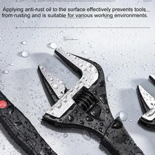 6"/8"10"/12"Adjustable Crescent Wrench Crescent Shape Stainless Steel Wrenches 