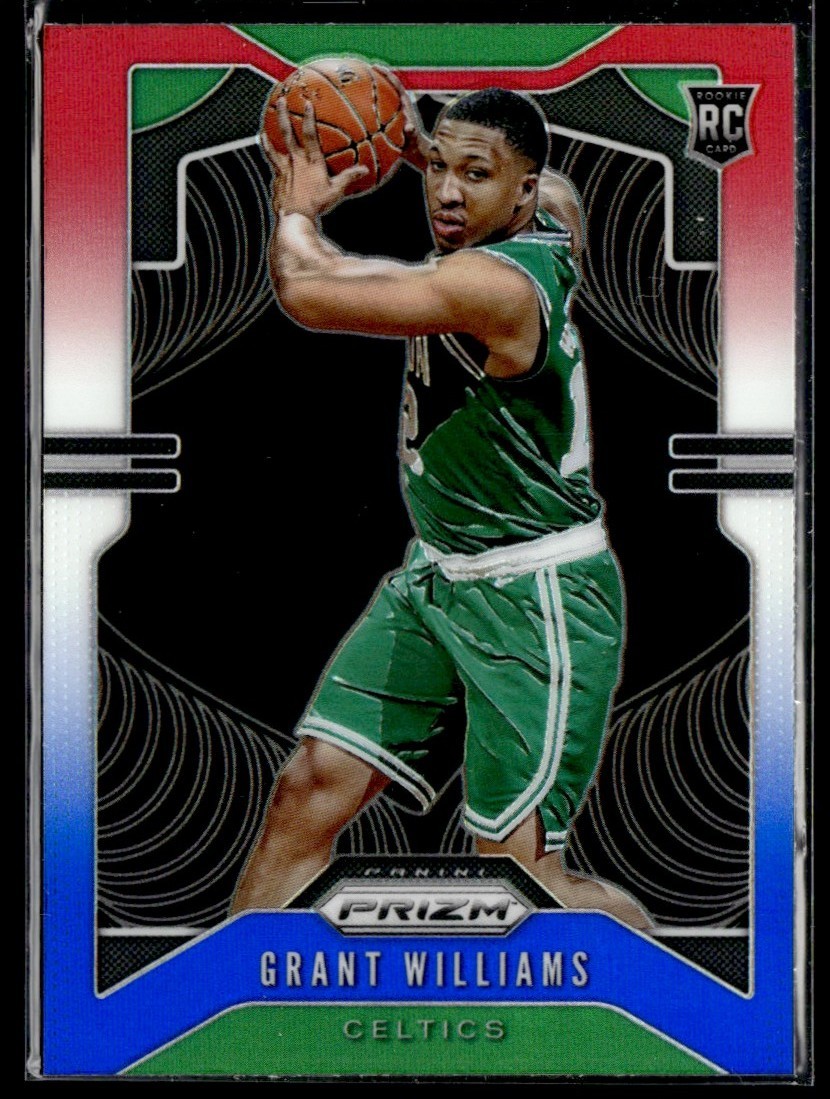 2019-20 Panini Prizm Red White Blue Grant Williams RC Boston Celtics #267