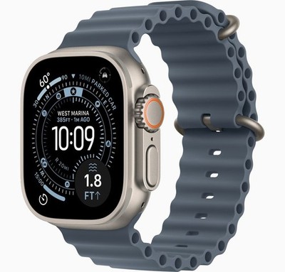 Apple Watch (Ultra 3) 49mm Natural Titanium (LTE) w/ Anchor Blue Ocean - NEW !!!