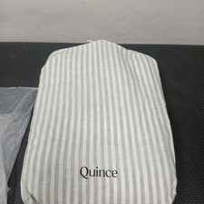 Quince European Linen Stripe Duvet Cover Set full/queen