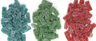 FirstChoiceCandy Sour Licorice Twist Bites, Twisteroos Pectin Filled Sour Bites