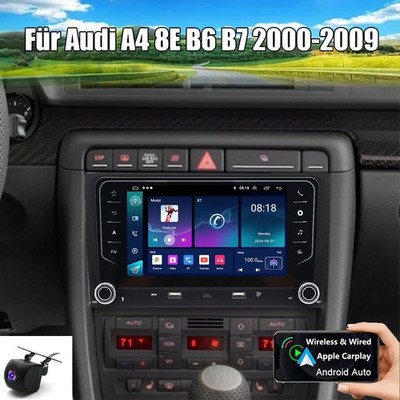 FÜR AUDI A4 8E B6 B7 2000-2009 CARPLAY AUTORADIO GPS NAVI BT ANDROID 14 9'' 64GB