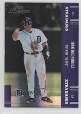 2005 Playoff Prestige Xtra Bases Purple 76/100 Ivan Rodriguez #107 HOF 0gm
