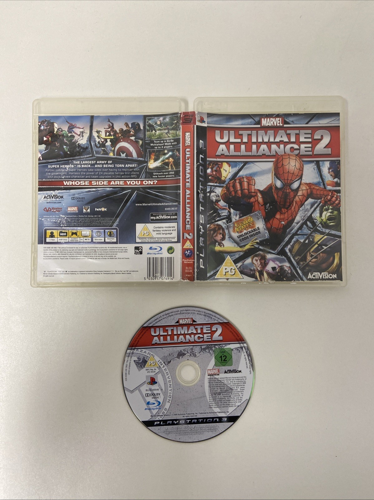 Marvel Ultimate Alliance 2 - Sony PS3 Game - No Manual
