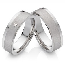 Eheringe Trauringe Verlobungsringe aus 925 Silber mit Zirkonia Lasergravur SZ05L