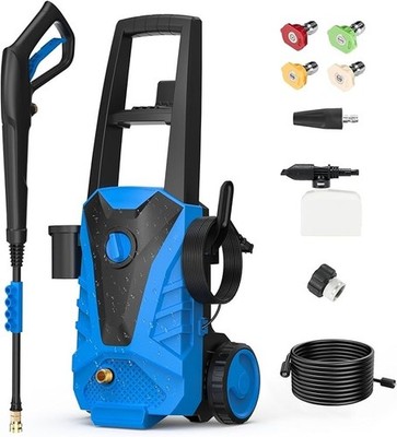 NEWBULIG Pressure Washer, Washer with 5 Quick Connect Nozzles, Pressure Cleaner