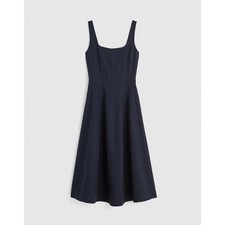 Madewell The Rylee Midi Dress Dark Navy Size 14 NWT