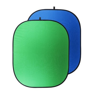 Belle Drape Collapsible Background - 60x72'' (Blue/Green Chroma)