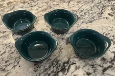 Set of 4 Rachael Ray 3oz.  Ramekin Bakers Dippers Sauce Bowls - Teal