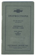 Chevrolet 490 Four Ninety Superior Owners Manual Repro Maintenance Illustrated Chevrolet 490 Four Ninety Superior Owners Manual Repro Maintenance Illustrated