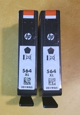 HP 564XL Ink Cartridge High Yield Black Genuine OEM Expire 05/2019 Lot of 2