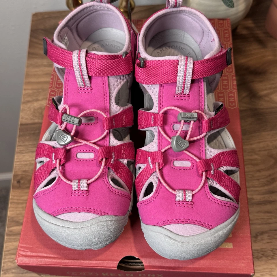 Sandalias de agua Keen Very Berry juveniles talla 6 Seacamp II CNX cómodas verano al aire libre Foto 2 de 4