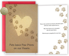 Pet Loss Sympathy Card for Dog Cat, Pet Memorial Gifts, Sympathy Gifts Loss of D