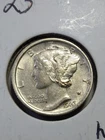 1923 Mercury Dime High Grade AU - UNC Near Full Bands