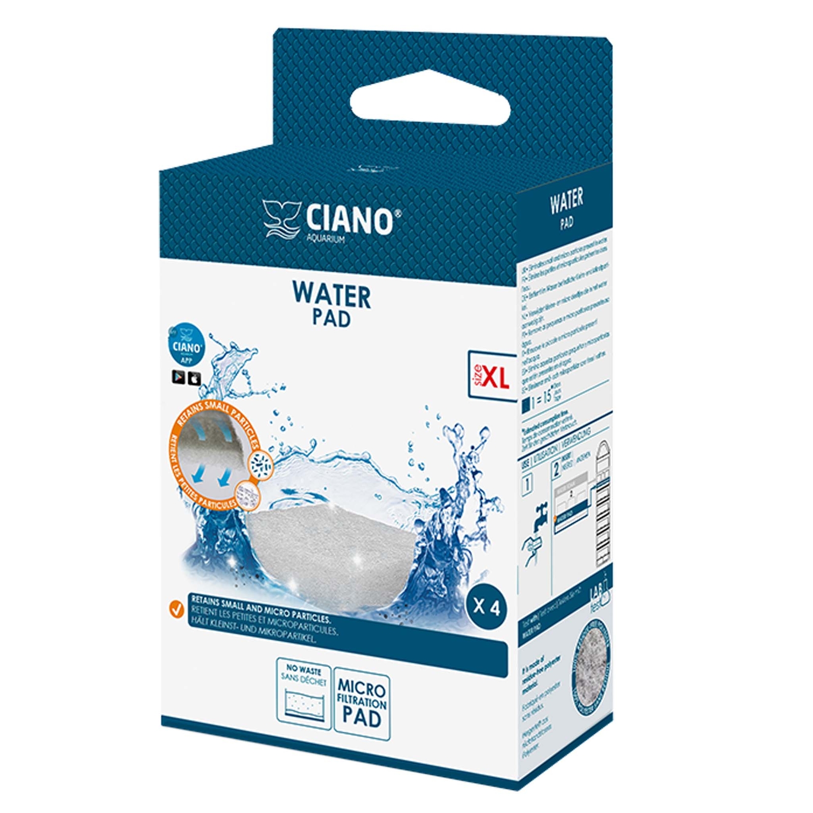 Ciano Ciano Water Pad White Aquarium Filter XL | Aquarium Fish Tank Media - Image 2