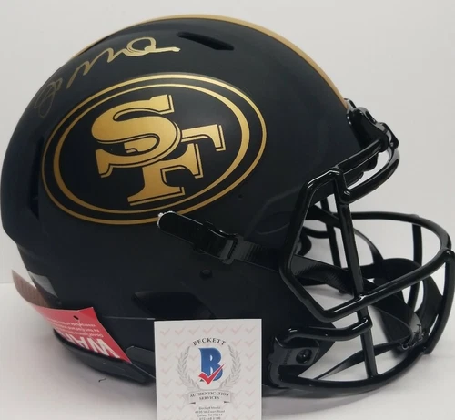 JOE MONTANA Signed SF 49ERS F/S Proline Eclipse Speed Authetic Helmet. BECKET