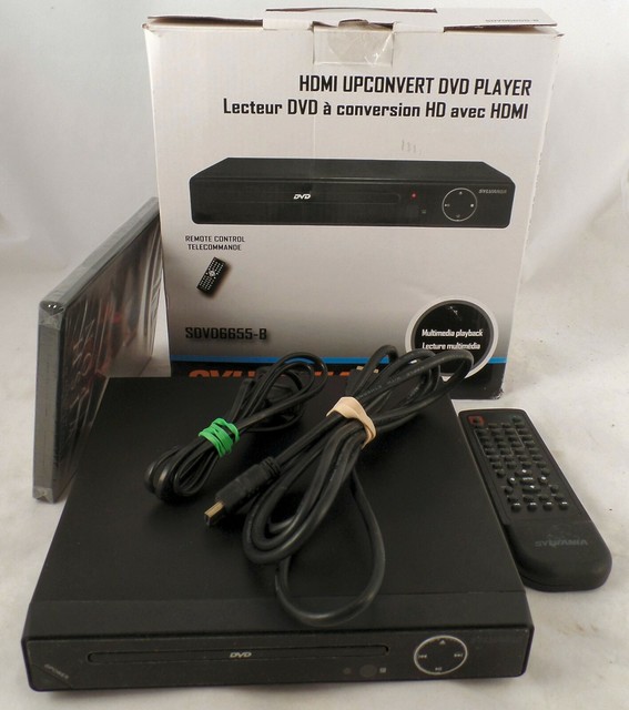 Sylvania SDVD6655B HDMI Upconvert DVD Player Black eBay