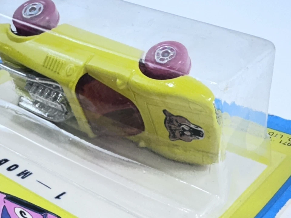 Matchbox Superfast Nuevo 1 Mod Rod Amarillo con Ruedas Rojas Original Blister Tarjeta Difícil de Encontrar Foto 4 de 4