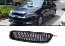 FOR 03-08 COROLLA ABS REPLACEMENT BLACK FRONT HOOD BUMPER GRILL GRILLE BADGELESS