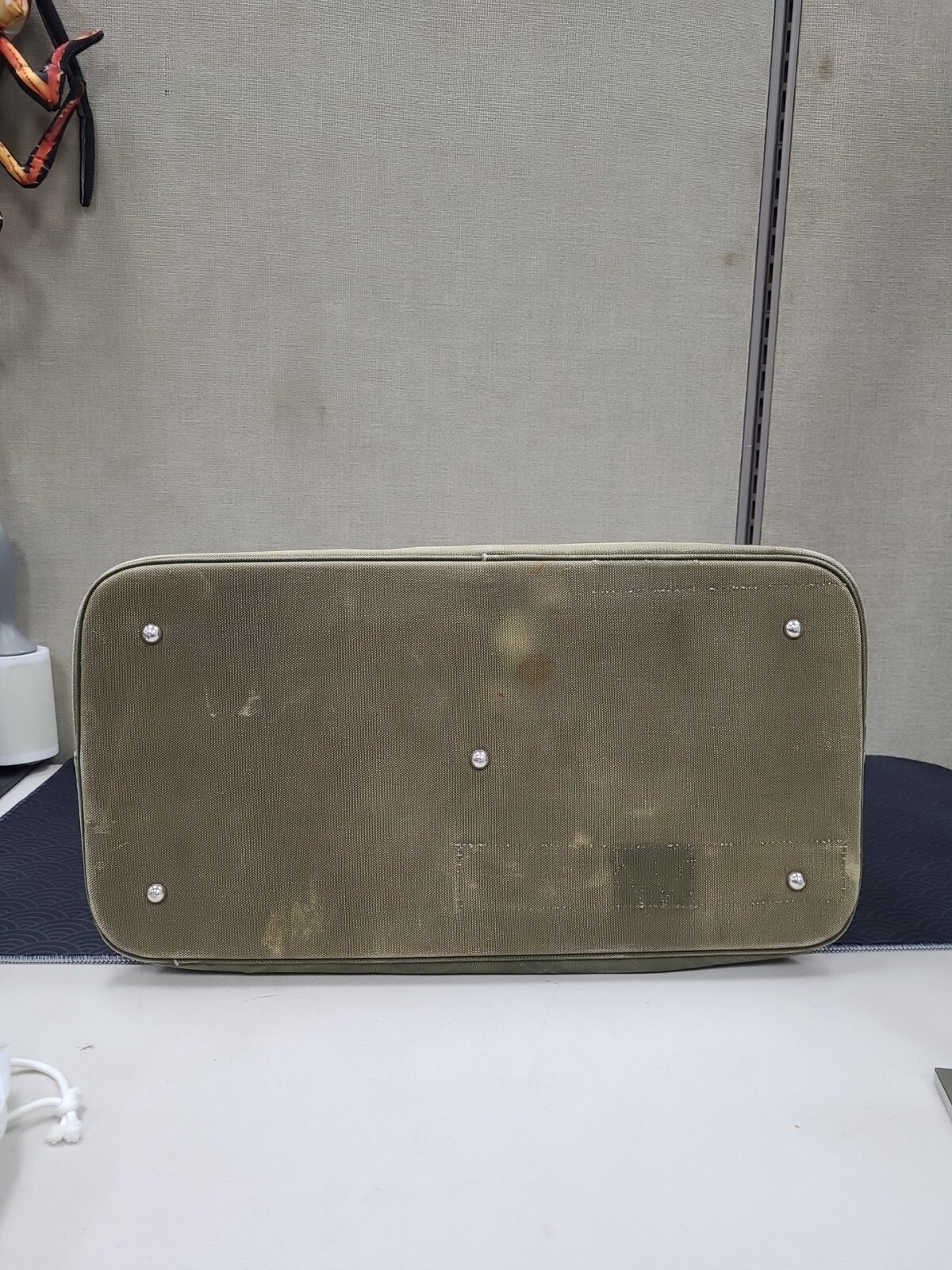 Authentic Readymade Daily Bag Made from US Army Duffle Bag Green image 10
