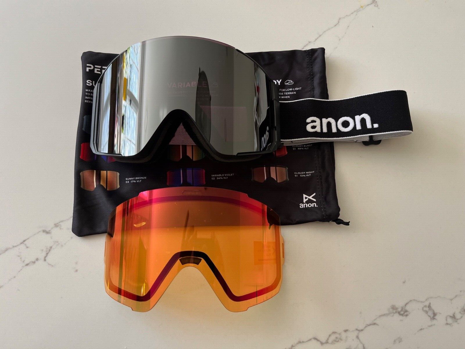 Anon Sync Ski Snowboard Goggles Black