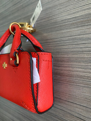 Tory Burch★ロビンソン ミニトート Key Fob NWT Tory Burch Robinson Mini Tote Key Fob Bag Charm Keychain