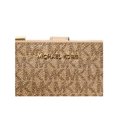 Michael Kors Jet Set Double Zip Wristlet (Camel., One Size