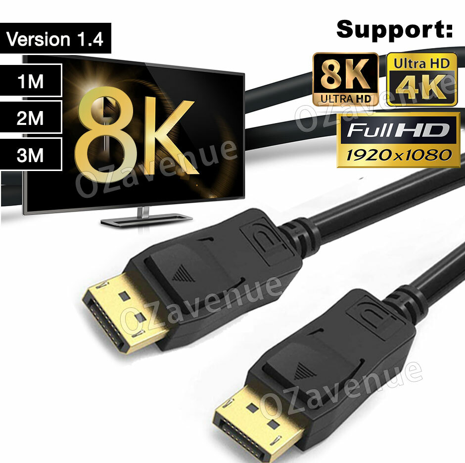 4K 8K UHD DisplayPort 1.4 Cable DP to DP Display Port to Display Port