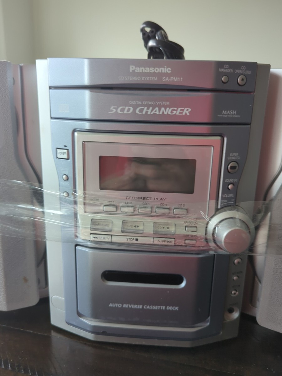 Panasonic SA-PM11 (5) Disc CD Changer Stereo System Cassette
