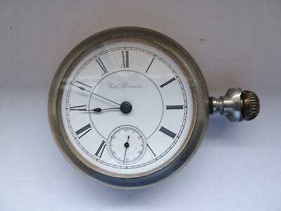Early C 1887 PRIVATE LABEL SETH THOMAS ''SIDEWINDER'' 18S Pocket Watch Runn (Z719)