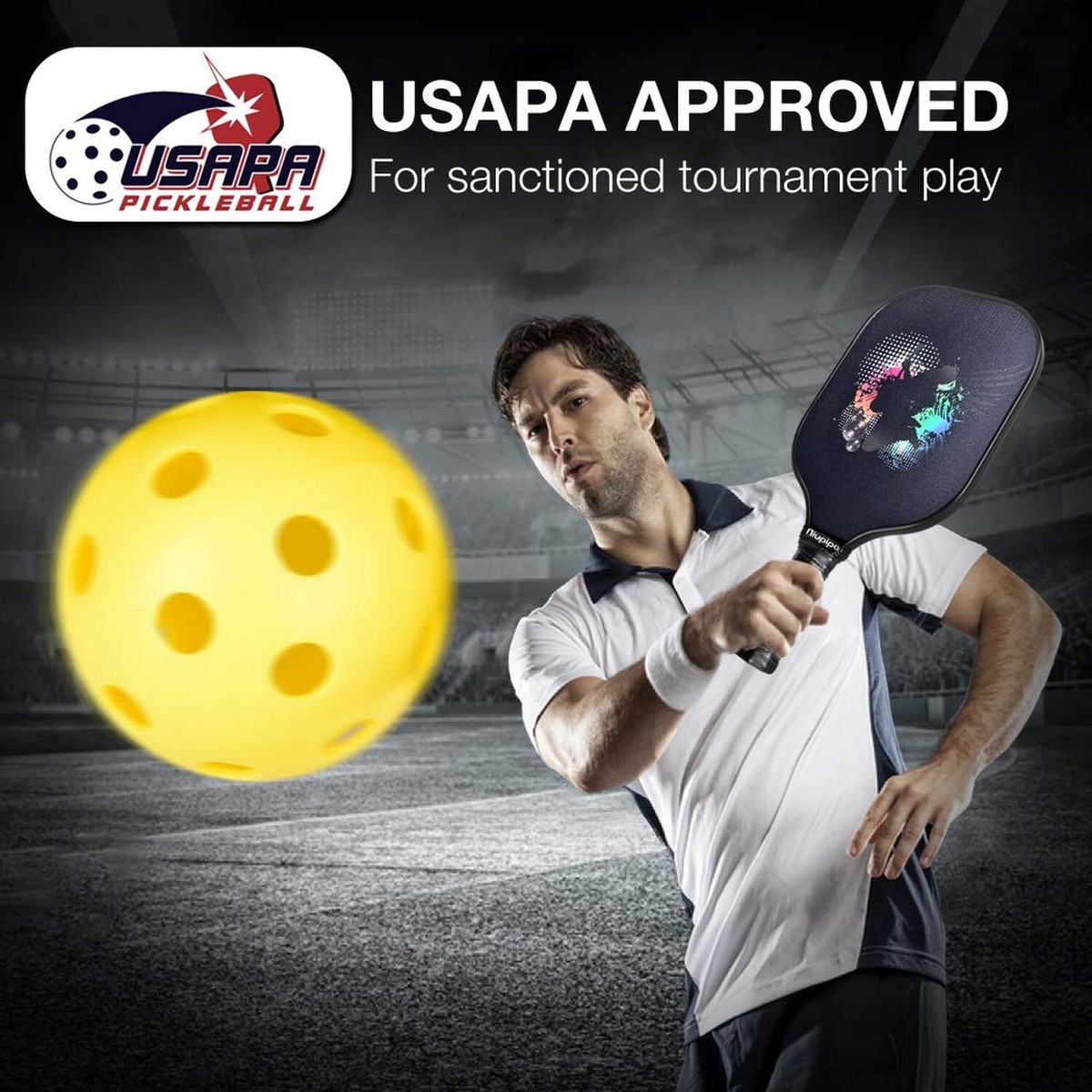 niupipo Pickleball Paddle, USAPA Approved Pro Graphite Pickleball
