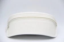 NEW CHRISTIAN DIOR WHITE LARGE ZIPPER AUTHENTIC SUNGLASSES EYEGLASSES CASE ONLY