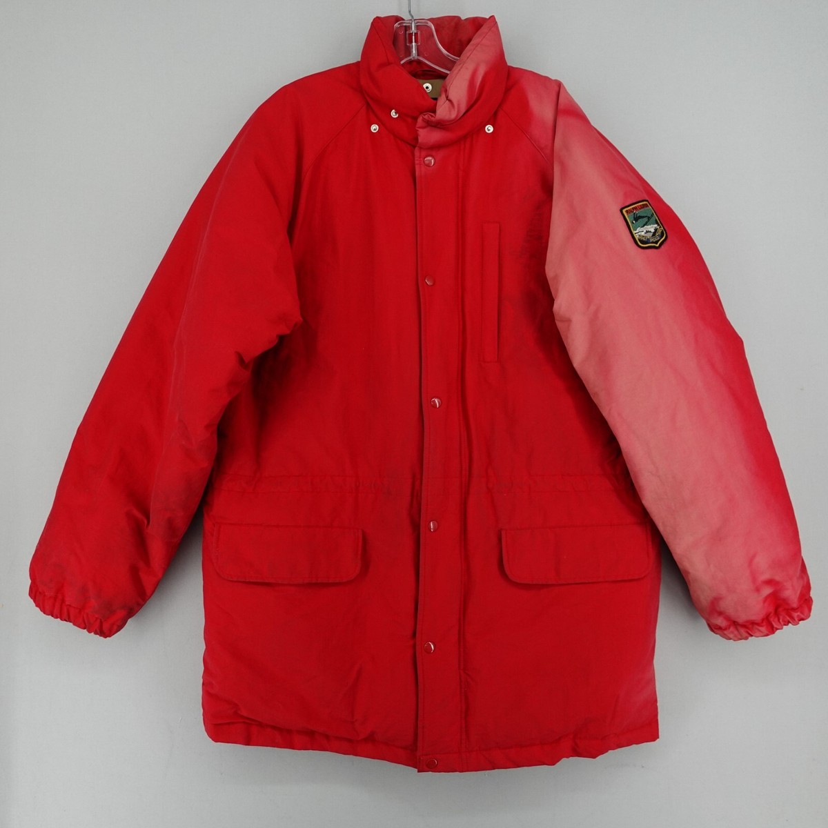 Vintage Polo Ralph Lauren Suicide Ski Down Parka Mens Large Red 