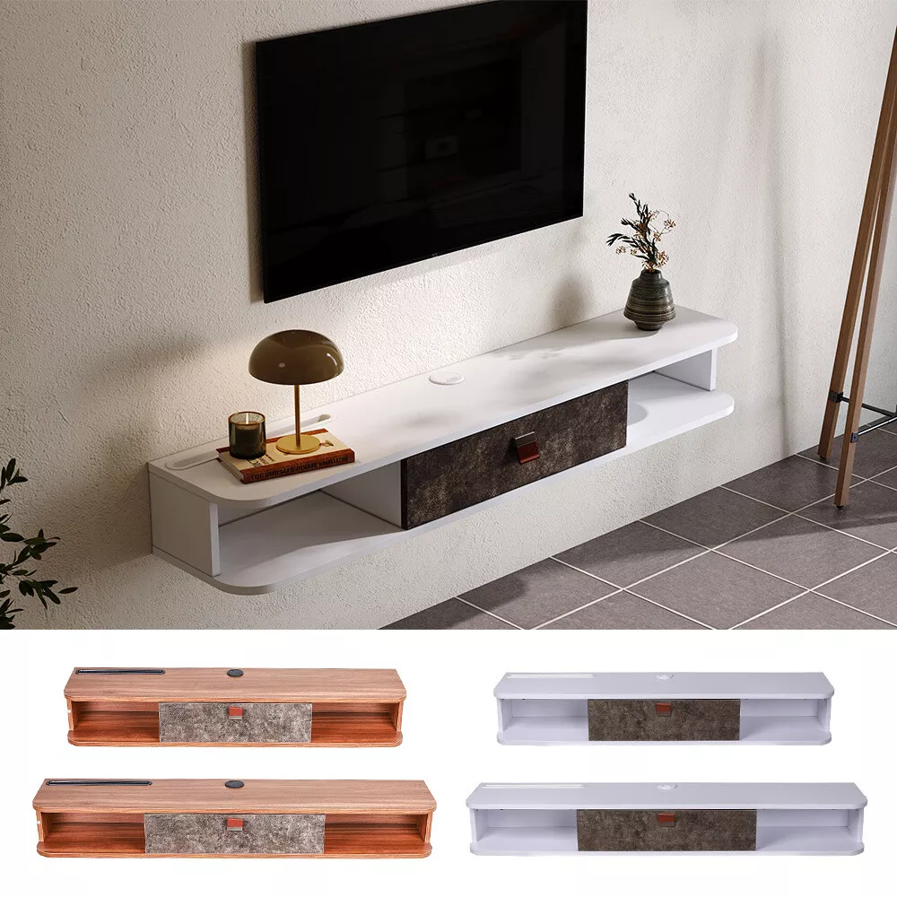 Wall mounted media online cabinet with doors