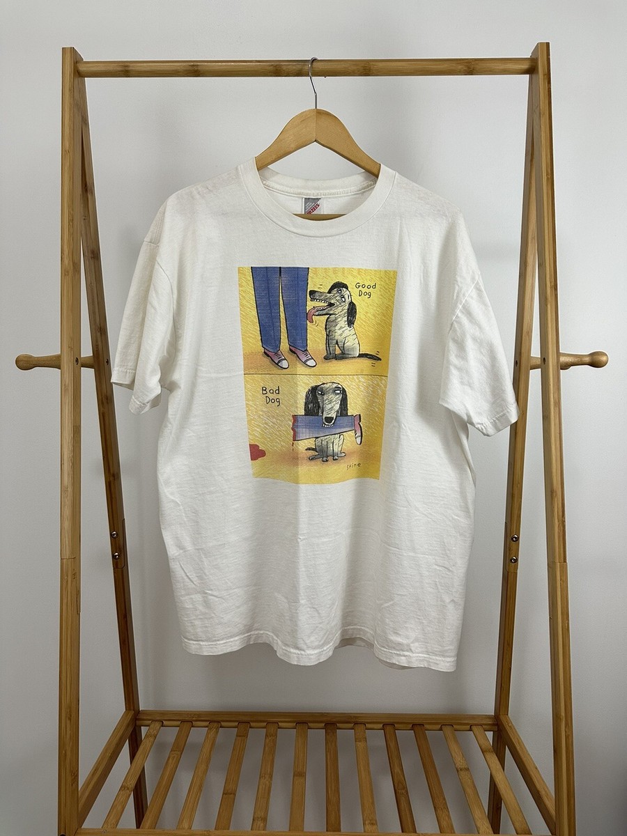 90s USA製 Richard Stine 犬 アート Tシャツ XL 白 90s USA製 Richard Stine 犬 アート Tシャツ XL 白 リチャード
