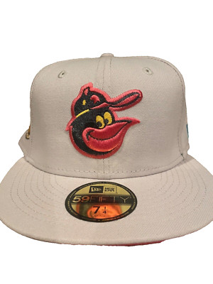 Baltimore Orioles 59Fifty New Era Fitted Hat Red Undervisor 7 1/4 City Patch