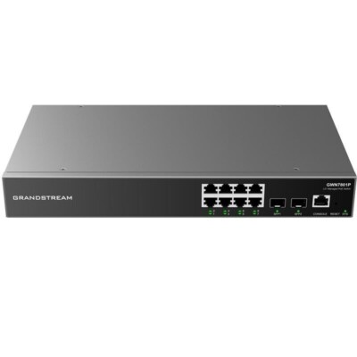 Grandstream GWN7801P Network Switch 8 Gigabit Ethernet ports, POE FREE SHIPPING