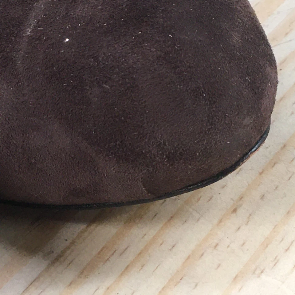 Elie Tahari Botas Mujer 39.5 Botines Tacones Botines Cuero Marrón Cremallera Foto 4 de 4