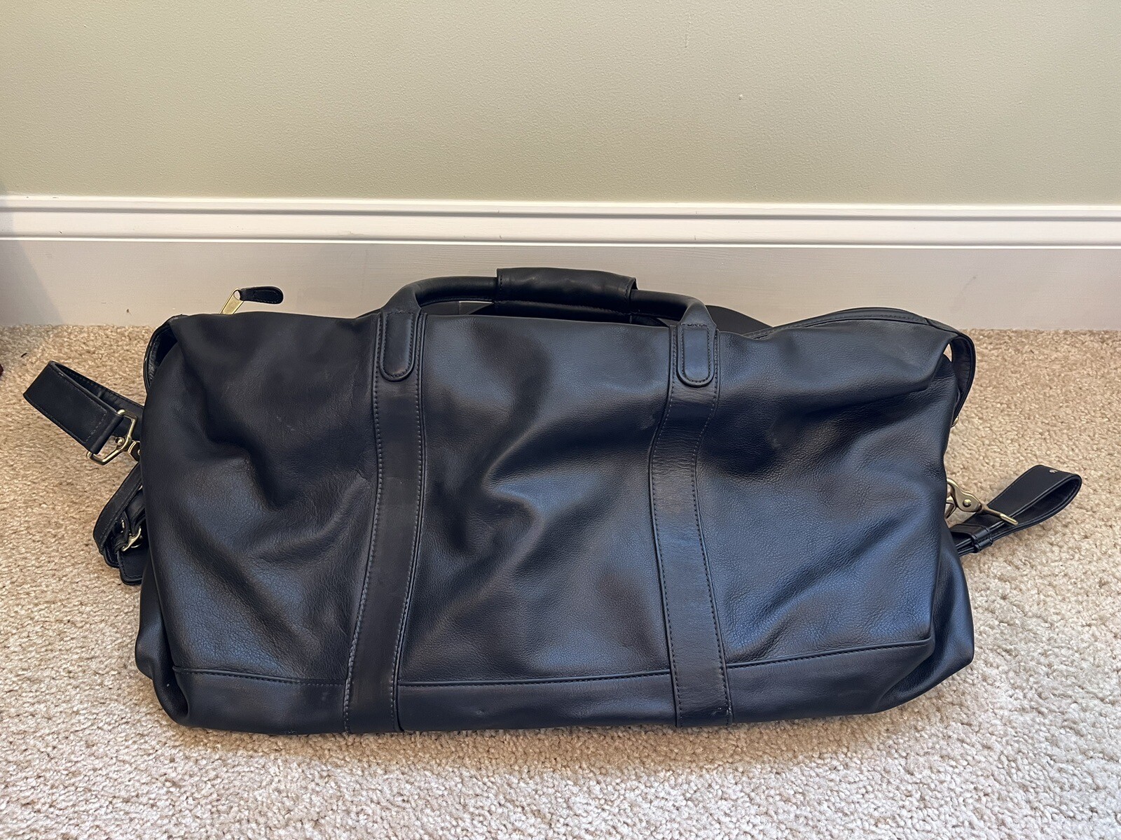 Coach Vintage Travel Duffel Bag Cabin Weekender Black… Gem