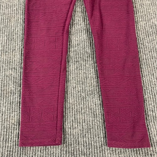 American Eagle Leggings Womens M urple Textured Pull On Stretch Cotton Blend - Picture 2 of 13