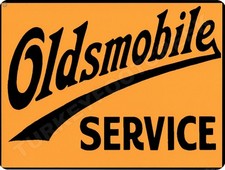 Oldsmobile Service 9 X 12 Metal Sign