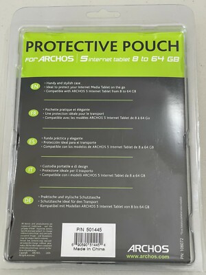 Archos Protective Pouch fo Archos 5 Internet Tablet 8GB to 64GB Brand New Sealed