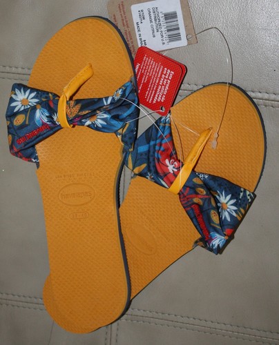Havaianas Orange Citrus You St. Tropez Flip-Flop - Women Size 9/10