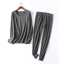 Men's Thermal Underwear Sets Top & Long Johns Thermo Base Layer for Cold Weather