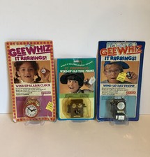 Vintage Galoob Gee Whiz It RRRRings Windup Old Time Ring Toys Set Of 3 NIP
