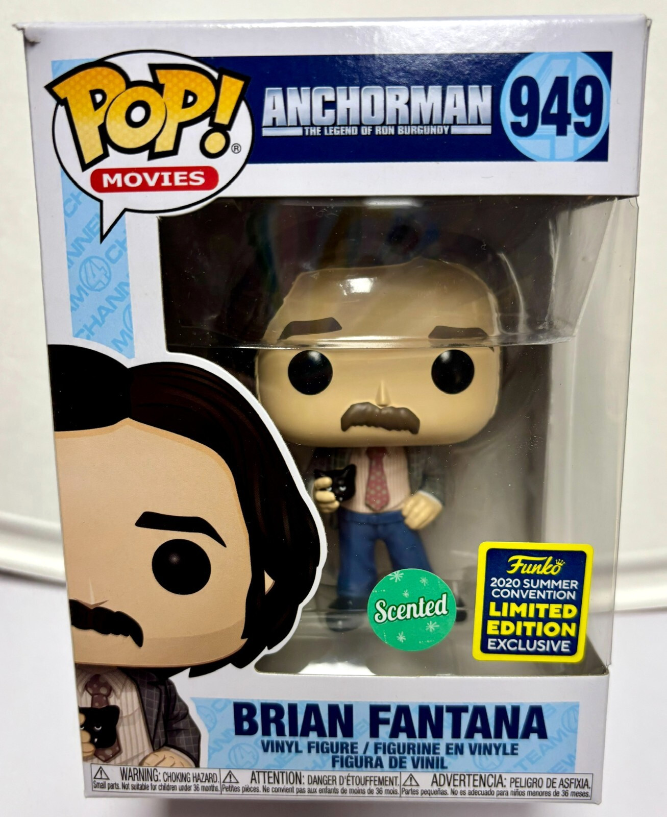 Películas Funko Pop #949 Anchorman Brian Fantana Perfumadas 2020 Sdcc Vaultd Exclusivo