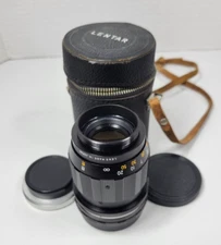Vintage Made In Japan Lentar Screw on Lens & Case #H66560 1:2.8 f=135 mm AS IS!!